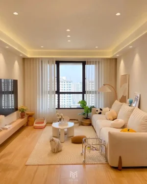 Nội Thất Phòng Khách Và Bếp Căn Hộ 69m2 Tại Quận 4 (2)